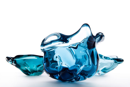 Oyster Bowls: Steel Blue